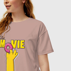 Футболка оверсайз женская The Simpsons Movie, цвет: пыльно-розовый — фото 2