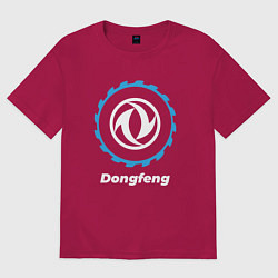 Футболка оверсайз женская Dongfeng в стиле Top Gear, цвет: маджента
