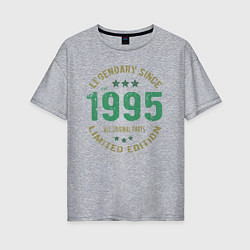 Женская футболка оверсайз Легенда с 1995