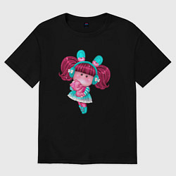 Женская футболка оверсайз Маленькая девочка принцесса