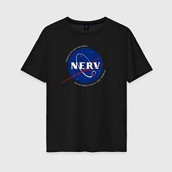 Женская футболка оверсайз NASA NERV