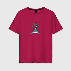 Женская футболка оверсайз Звездный скейтер