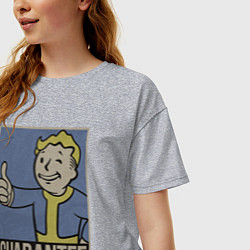 Футболка оверсайз женская Vault guarantee boy, цвет: меланж — фото 2