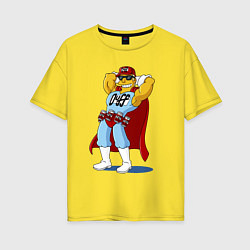 Женская футболка оверсайз Duffman - Simpsons