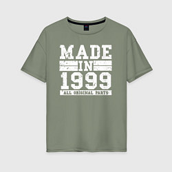 Женская футболка оверсайз Сделано в 1999 оригинальные детали