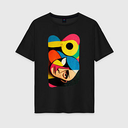 Женская футболка оверсайз Поп-арт в стиле Пабло Пикассо