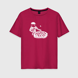 Женская футболка оверсайз Space breakfast