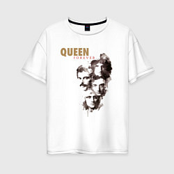 Женская футболка оверсайз Queen-легенды сквозь ветер
