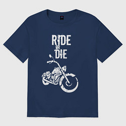 Женская футболка оверсайз Ride or Die винтаж