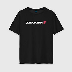 Женская футболка оверсайз Tekken 8 - логотип
