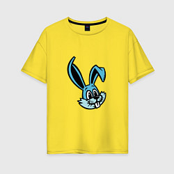 Женская футболка оверсайз Blue Bunny