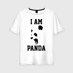 Женская футболка оверсайз Я - панда