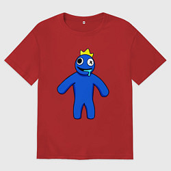 Женская футболка оверсайз Синий из Роблокс