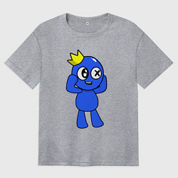 Футболка оверсайз женская Rainbow Friends, цвет: меланж