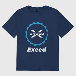Футболка оверсайз женская Exeed в стиле Top Gear, цвет: тёмно-синий