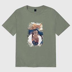 Женская футболка оверсайз Айз Валленштайн арт