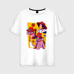 Женская футболка оверсайз Эйс во всей красе - Ван Пис