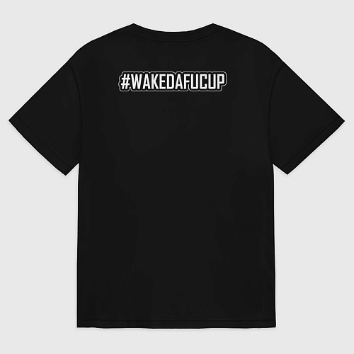 Женская футболка оверсайз Onyx - black logo / Черный – фото 2