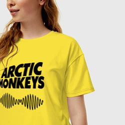 Футболка оверсайз женская Arctic Monkeys, цвет: желтый — фото 2