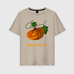 Женская футболка оверсайз Trembling pumpkin