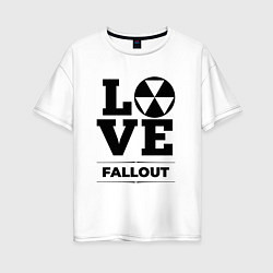Женская футболка оверсайз Fallout love classic