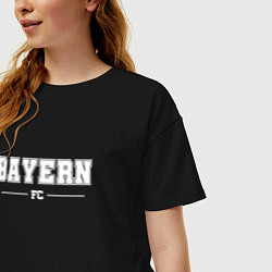 Футболка оверсайз женская Bayern football club классика, цвет: черный — фото 2