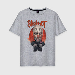 Футболка оверсайз женская Slipknot art, цвет: меланж