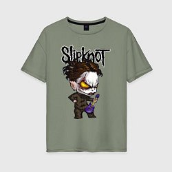 Женская футболка оверсайз Slipknot - art