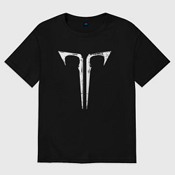 Футболка оверсайз женская Lost ark logo, цвет: черный