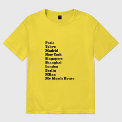 Женская футболка оверсайз Дом моей мамы