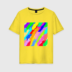 Женская футболка оверсайз Палитра различных цветов