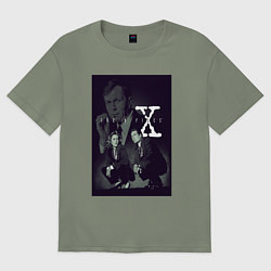 Футболка оверсайз женская X poster, цвет: авокадо