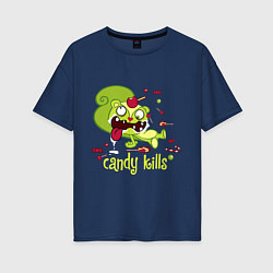 Женская футболка оверсайз Nutty - candy kills