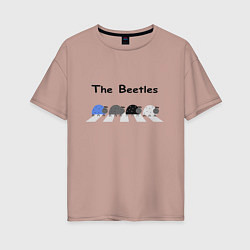 Женская футболка оверсайз The Beetles
