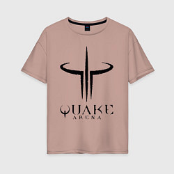 Женская футболка оверсайз Quake III arena