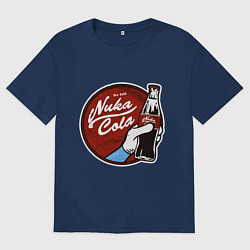 Футболка оверсайз женская Nuka cola sticker, цвет: тёмно-синий