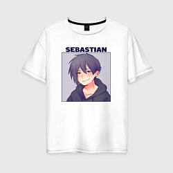 Женская футболка оверсайз Себастиан из деревни