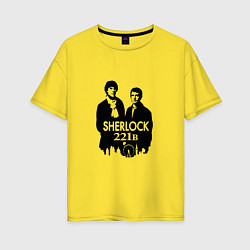 Футболка оверсайз женская Sherlock 221B, цвет: желтый