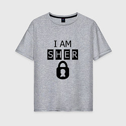 Женская футболка оверсайз I am Sher locked
