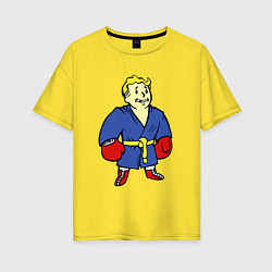 Женская футболка оверсайз Vault boy - boxer