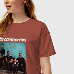 Футболка оверсайз женская The Cranberries rock, цвет: кирпичный — фото 2