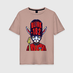 Женская футболка оверсайз Blink 182 beefeater