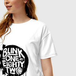 Футболка оверсайз женская Blink one eighty two, цвет: белый — фото 2