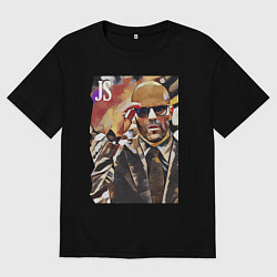 Женская футболка оверсайз Jason Statham - кинозвезда