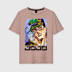 Женская футболка оверсайз Дзётаро Кудзё - face
