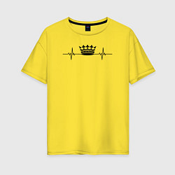 Женская футболка оверсайз Корона для девушки