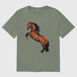 Футболка оверсайз женская Лузитано, цвет: авокадо