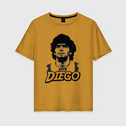 Футболка оверсайз женская Dios Diego, цвет: горчичный