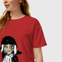 Футболка оверсайз женская Рюноскэ, цвет: красный — фото 2