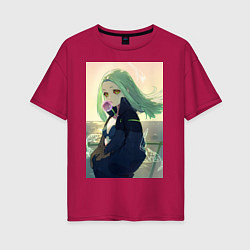 Женская футболка оверсайз Ребекка арт - Киберпанк: Бегущий по краю